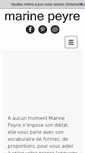 Mobile Screenshot of marinepeyre.com